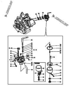  Двигатель Yanmar YSG1506, узел -  Карбюратор 