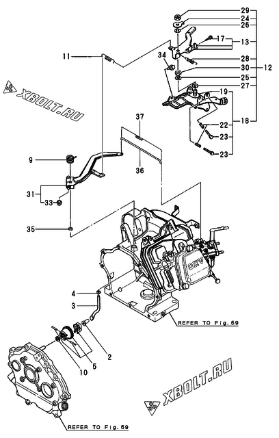 Регулятор оборотов и прибор управления двигателя Yanmar GA240SNS