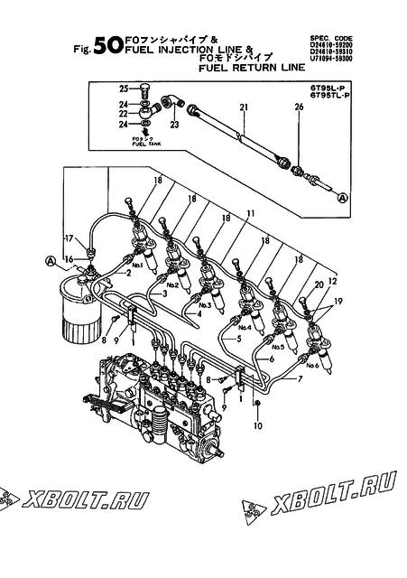 FUEL INJECTION & RETURN LINES