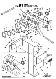  Двигатель Yanmar 6LAALCDT(C03, узел -  Приборная панель 