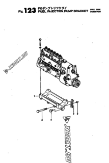  Двигатель Yanmar 6KFL-UT, узел -  Топливный насос высокого давления (ТНВД) 