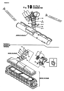  Двигатель Yanmar 6LAALG-DT, узел -  Карбюратор 
