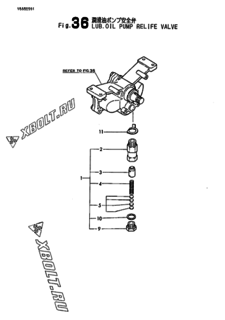  Двигатель Yanmar 6LAALG(-1), узел -  МАСЛЯНЫЙ НАСОС 