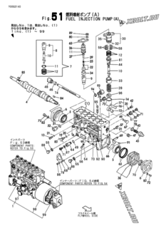  Двигатель Yanmar 12LAALC-DT, узел -  Топливный насос высокого давления (ТНВД) 