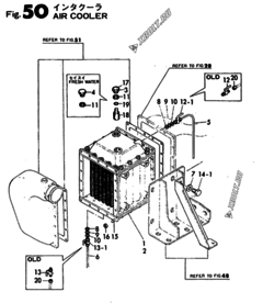  Двигатель Yanmar 6KFL-HT, узел -  Воздухоохладитель 