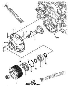 CRANK PULLEY(ENGINE-INSTALLED RADIATOR SPEC)