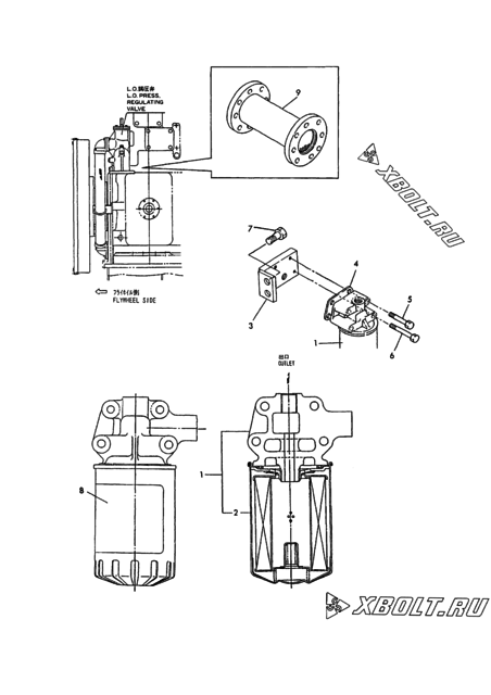 LO.STRAINER(FO.INJECTION PUMP PLUNGER OILING)