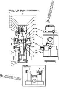  Двигатель Yanmar 6N18(A)L, узел -  Топливный насос высокого давления (ТНВД) 
