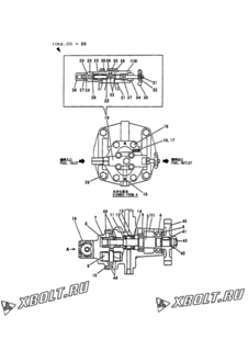  Двигатель Yanmar 6N18(A)L, узел -  Топливный насос 