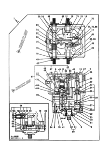  Двигатель Yanmar 6N18(A)L, узел -  Регулятор оборотов 