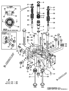  Двигатель Yanmar 6NHLM-ST, узел -  Головка блока цилиндров (ГБЦ) 