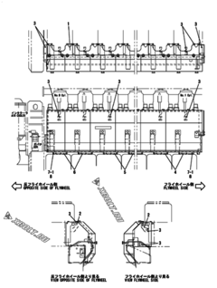  Двигатель Yanmar 8N330-UV, узел -  Топливный насос высокого давления (ТНВД) 