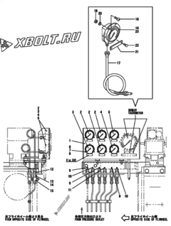  Двигатель Yanmar 8N330L-UV, узел -  ПРИБОРНАЯ ПАНЕЛЬ 