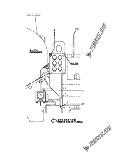 INSTRUMENT BOARD BRACKET(T/C OFW.SIDE)(MAIN ENGINE)