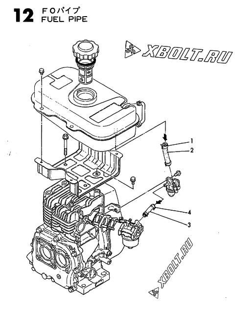  Топливопровод двигателя Yanmar GE50E-DR