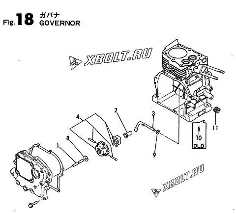  Регулятор оборотов двигателя Yanmar GE25E-DH