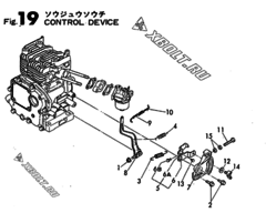  Двигатель Yanmar GE25E-D, узел -  Блок управления 