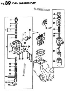 Двигатель Yanmar 3T75HLE-S, узел -  Топливный насос высокого давления (ТНВД) 