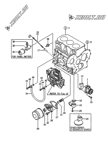  Система смазки двигателя Yanmar 3TNE78AG2A01