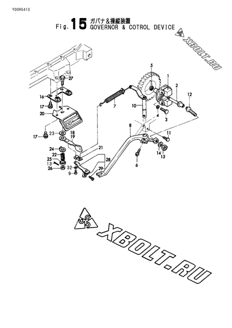  Регулятор оборотов и прибор управления двигателя Yanmar NF19-SK1