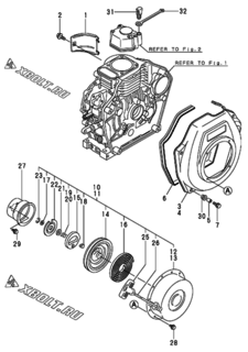  Двигатель Yanmar L40AE-DEGYC, узел -  Пусковое устройство 