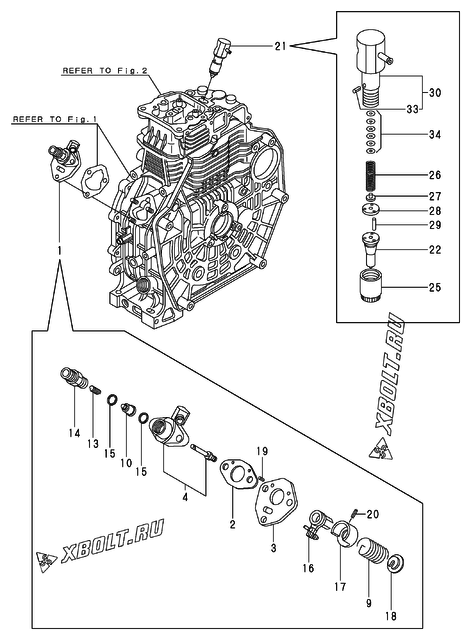  Топливный насос высокого давления (ТНВД) двигателя Yanmar L60AE-DVYC