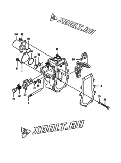  Двигатель Yanmar 3TNV84T-KMW, узел -  Регулятор оборотов 