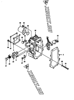  Двигатель Yanmar 4TNV88-DMW, узел -  Регулятор оборотов 
