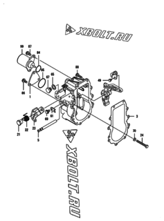  Двигатель Yanmar 3TNV84T-LU2, узел -  Регулятор оборотов 