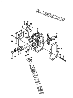  Двигатель Yanmar 3TNV84-NU1, узел -  Регулятор оборотов 