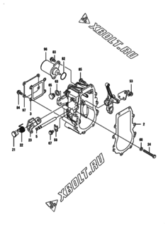  Двигатель Yanmar 4TNV84-LU2, узел -  Регулятор оборотов 