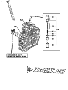  Двигатель Yanmar L70V6CA1T1AA, узел -  Топливный насос высокого давления (ТНВД) 