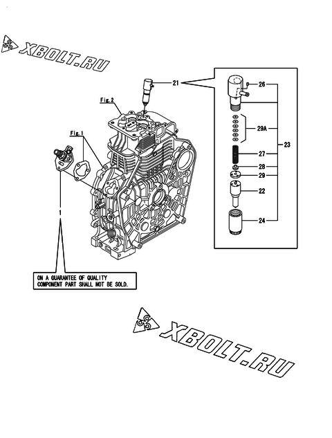 Топливный насос высокого давления (ТНВД) двигателя Yanmar L100V6EA1C1AA