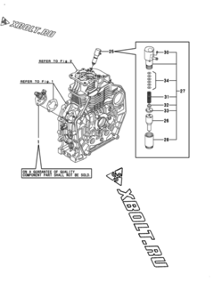  Двигатель Yanmar L70V6EF1C1AA, узел -  Топливный насос высокого давления (ТНВД) 