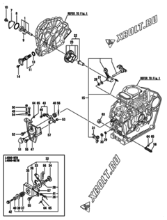  Двигатель Yanmar L48N6-METMR, узел -  Масляный насос 