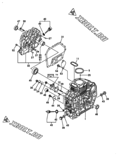  Двигатель Yanmar L70V6DF1F2AA, узел -  Блок цилиндров 