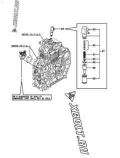  Двигатель Yanmar L70V6DF1F2AA, узел -  Топливный насос высокого давления (ТНВД) 