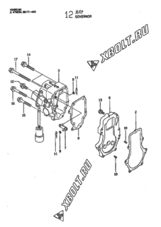  Двигатель Yanmar 3TNE84-AGD, узел -  Регулятор оборотов 