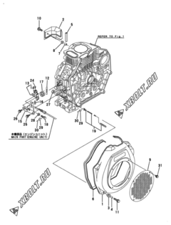  Двигатель Yanmar L70ABDEJRH, узел -  Пусковое устройство 