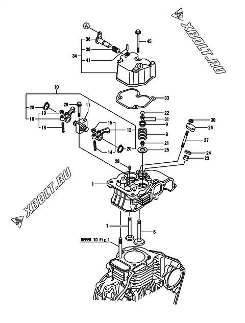 Головка блока цилиндров (ГБЦ) двигателя Yanmar L48N6-PYST