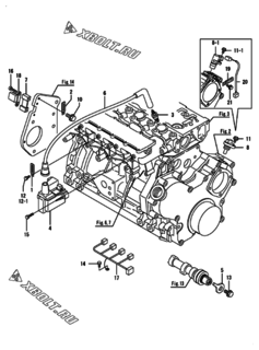  Двигатель Yanmar 4GPE86-H2Y, узел -  Система зажигания 