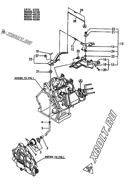  Регулятор оборотов и прибор управления двигателя Yanmar EP1200BL-51