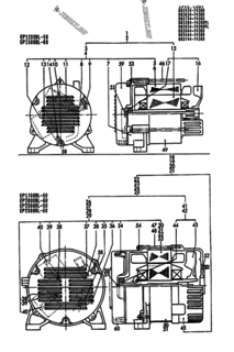  Двигатель Yanmar EP1700BL-51, узел -  Генератор 