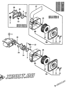  Двигатель Yanmar DGY27/31N-M, узел -  Воздушный фильтр 