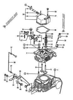  Двигатель Yanmar EP30/3500DBL, узел -  Головка блока цилиндров (ГБЦ) 