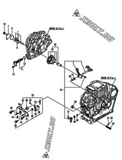  Двигатель Yanmar L48N6-GEY, узел -  Масляный насос 
