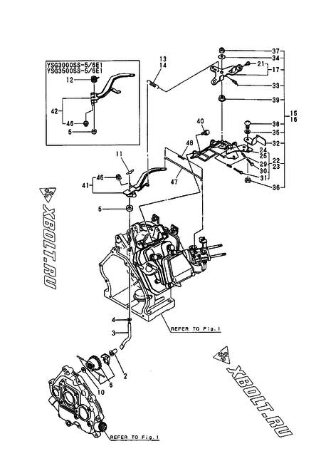  Регулятор оборотов и прибор управления двигателя Yanmar GA180RDGY