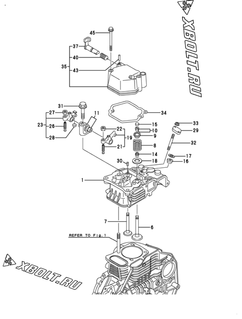  Головка блока цилиндров (ГБЦ) двигателя Yanmar YMP-M7
