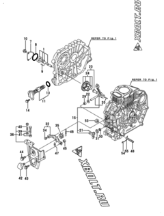  Двигатель Yanmar YMP-M7, узел -  Масляный насос 