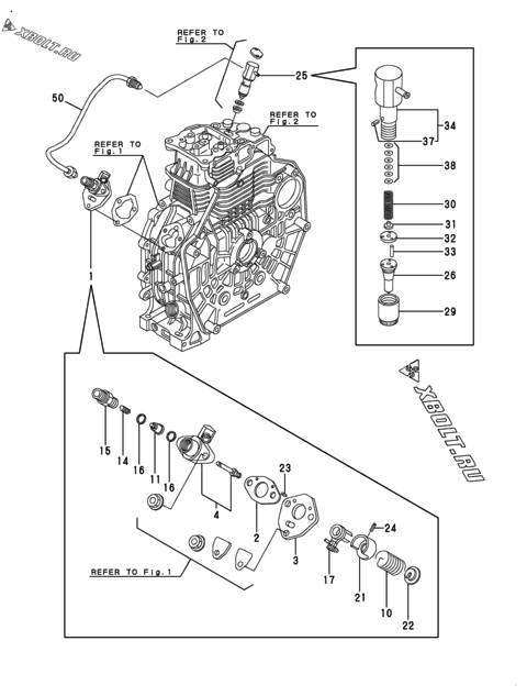  Топливный насос высокого давления (ТНВД) двигателя Yanmar YMP-M7